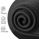 Sour Lemon 8x10 Area Rugs for Living Room Bedroom, Large Carpet Black Rug