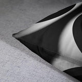 Emvency Set of 4 Black Throw Pillow Covers Modern Abstract Grey Stripes Gray White Acrylic Bold Decorative Pillow Cases Home Decor Square 18x18 Inches Pillowcases