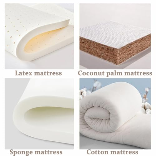 Zippered Futon Cover for Japanese Futon Floor Mattress, Super Soft Futon Covers Slipcovers with Zipper, Twin Full Queen Camping Mattress Protective Cover, Washable,H,90x190cm/35x75in