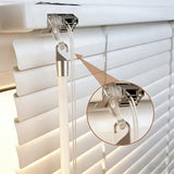 2Pcs Blinds Wand 12Inch Long White Vertical Window Blind Tilt Wand Fiberglass Blind Wand Replacement Parts with Hook and Handle for Windows Curtain Door