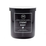 DW Home Stormy Night Scented Candle, 9 oz Jar, Hand Poured Single Wick, Up to 33-Hour Burn Time, Ozone, Rich Amber and Sky Soaked Warm Woods Fragrance for Relaxing Spaces and Gifts