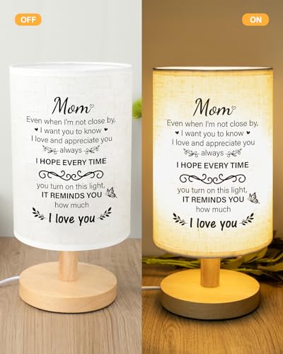 Mothers Day Gifts for Mom, Unique Mom Birthday Gifts from Daughter Son, Mom Gifts for Mother's Day from Daughter Son, Beautiful Mother Lamp Gifts for Bedroom Home Decoration