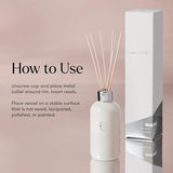 Capri Blue Volcano Reed Diffuser Set, Includes Reeds, Fragrance Oil, and Glass Bottle for Home Décor, Room Fresheners, White (8 Fl Oz)
