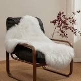Ashler Faux Fur Rug, Fluffy White Small Sheepskin Rug, Ultra Soft 2x3 Ft Mat, Machine Washable Shag Mats, Nursery Throw for Bed, Living, Kids Room