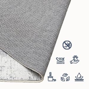 Area Rug 5×7, Vintage Boho Rug,Ultra-Soft Low Pile, Washable, Non Slip,Stain Resistant Printed Carpet for Living Room Bedrooms Playroom Office Kitchen, Gold/Grey