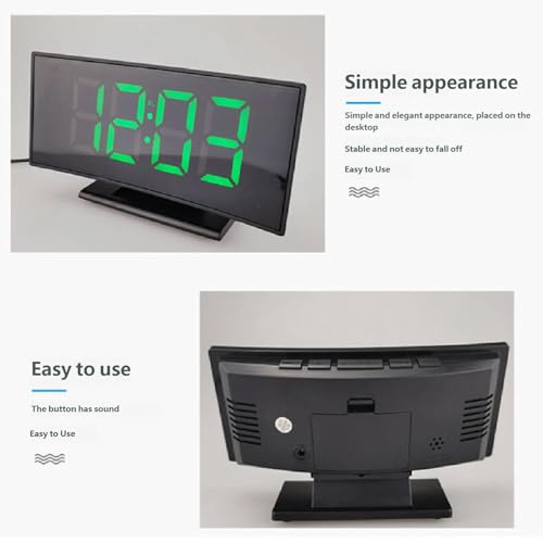 Innovative Alarm Clock with Large Led Screen Automatic Brightness Control Digital for Offices and Home Use Digital Alarm