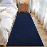 ISEAU 2x6 Runner Rug for Hallway, Soft Memory Foam Carpet with Upgraded Non-Slip Silicone-Grip Bottom, Machine Washable Shaggy Indoor Rug for Kitchen Entrance Bedside Dining Room, Navy Blue