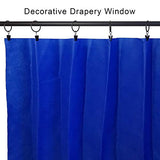 40 Pack Curtain Rings with Clips, Drapery Clips with Rings, Drapes Rings 1.26 in Interior Diameter, Fits up to 1 in Curtain Rod, Black