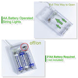 ANJAYLIA 16.5Ft 50 LED Fairy Lights Battery Operated String Lights for Party Home Wedding Festival Decoration, Warm White