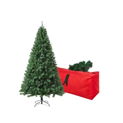 4ft Artificial Christmas Tree, Arbol de Navidad with 450 Branch Tips, Premium North Valley Spruce with Fold-Able Base Stand, Xmas Tree for Home, Office, Shop Decoration
