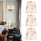 Floral Lampshade, Table Lamp Shade Clip On Lamp Shade Cloth Chandelier Floor Lamp Colorful Lamp Shade for Home