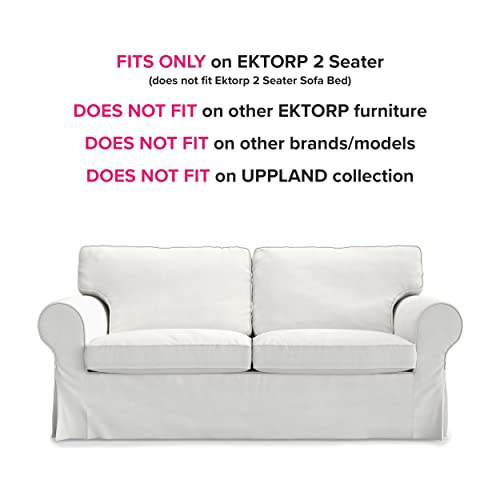 Ektorp Loveseat Sofa Cover Replacement for IKEA Ektorp Sofas Cover, Ektorp 2 Seat Loveseat Cover Only!(Daily Blue)