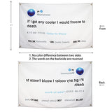 ZKflager Kanye Flag Tweet Flags If I Got Any Cooler I Would Freeze to Death Funny Meme Flags Tapestry 3x5 Ft College Dorm Room Guys Man Cave Frat Bedroom