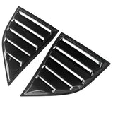 2015-2022 Fit for Dodge Challenger Rear Louver Window Side Shutter Cover Trim Car Sticker Vent Scoop Exterior Decoration Body Kit(Gloss Black)