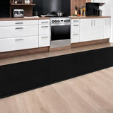 Runner Rug for Hallway, 2x10 Black Washable Non Slip Runner Rug