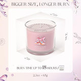 CHILLFLAME Scented Candles Gifts for Women, Candle Gift Set for Her, 3 Pink Ocean Candles, Birthday Gifts for Women/Men (Pink, 7 oz)