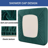Velvet Cushion Covers, Strech Couch Cushion Cover, Individual Cushion Covers for Chair Loveseat Sofa Furniture Protector -Camel-2 Seater