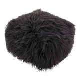 SARO LIFESTYLE Snug Haven Faux Fur Pouf
