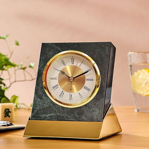3.5in Round Clock Insert Gold/Silver Trim Perspective Clock for Decor Enthusiasts Exquisite Workmanship