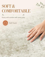 OLANLY 2x6 Washable Runner Rug, Soft Non Slip Carpet for Hallway Kitchen