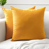 Encasa XO Throw Pillow Covers, Cotton, No Inserts 24"x24"