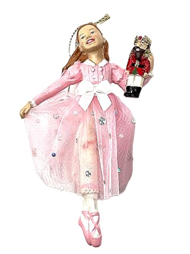 Kurt Adler Pink Clara Resin, Christmas Ornament