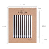 PHD CAKE Pearl White Long Thin Birthday Candles, Cake Candles, Birthday Parties, Wedding Decorations, Party Candles