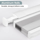 LazBlinds No Tools No Drill Cordless Cellular Shades, Top Down Bottom Up (TDBU) Honeycomb Shades for Home, Blackout Light Blocking Thermal Insulation Blinds for Windows, 34" W x 64" H, White