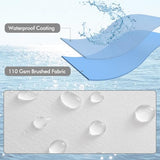 MIULEE 12x20 Outdoor Pillows, Pack of 2 Water Resistant Waterproof Pillow Inserts Decorative Stuffer for Sofa Couch Patio and Garden