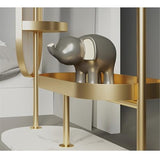 FKEE55UED Floor Luxury Marble Coat Rack Full-Length Mirror Multi-Functional Minimalist Floor Mirror