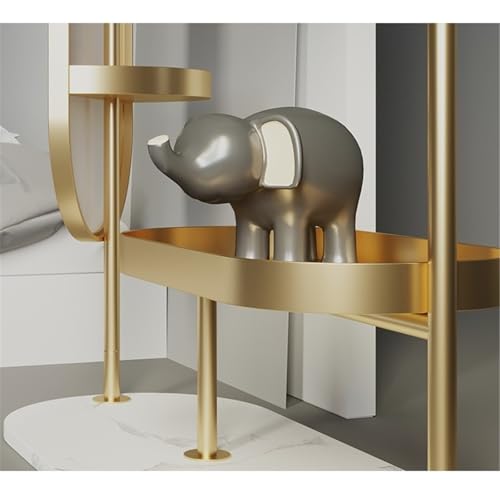 Decorative Luxury Marble Coat Rack Full-Length Mirror Multi-Functional Minimalist Floor for Living Room