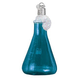 Old World Christmas Science Beaker Glass Blown Ornament for Christmas Tree
