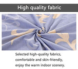 YOPOIY Printed Futon Cover Elastic Feature Rich Textured Futon Slipcover Washable Armless Sofa Cover for Living Room Bedroom Furniture -31-170-210cm