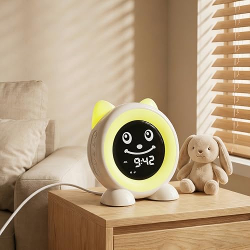 OK to Wake Kids Alarm Clock,Toddler Sleep Training Clock with Night Light & Nap Timer for 2-10 Years Old Boys Girls
