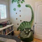 Large Dinosaur Wall Decals for Boys Bedroom Dino Footprints Wall Stickers Peel and Stick Baby Toddler Kids Room Wall Decor Murals for Nursery Daycare Classroom Decoration (KL-BM2063)