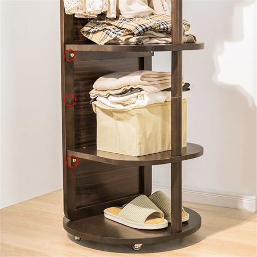 FKEE55UED Floor Full-Length Floor Mirror, Rotating, Clothing Store Coat Rack and Fitting Room Mirror