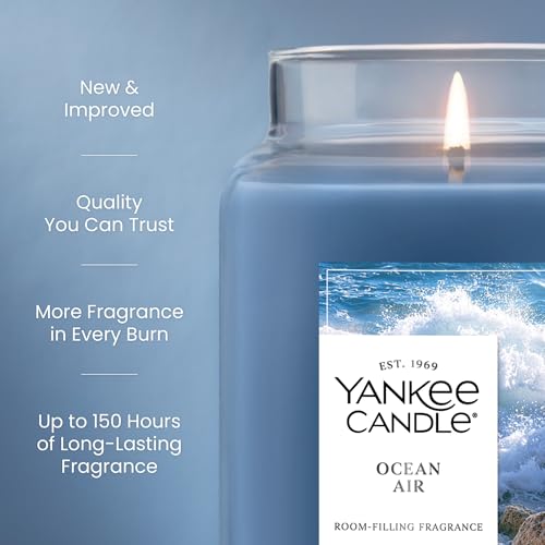 Yankee Candle Ocean Air Scented Candle, 22oz Large Jar