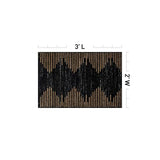 Rugshop Bohemian Stripe Stain Resistant High Traffic Area Rug Camel 2' x 3'