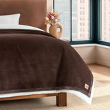 UGG Coco Twin Bed Blanket, Fleece Blanket, 68" x 92", Brown (Burnt Cedar)