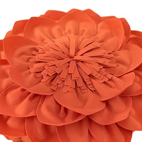OiseauVoler Decorative Throw Pillow with Insert 14 inch Orange
