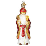 Old World Christmas Ornaments St. Nicholas Glass Blown Ornaments for Christmas Tree