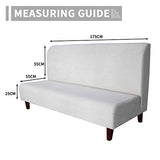 Easy-Going 100% Waterproof Futon Cover, Dual Waterproof Couch Cover for Futon, Stretch Jacquard Sofa Cover, Leakproof Furniture Protector for Kids, Pets, Dog and Cat, Dark Gray