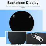 28 Inch Crushed Diamond Round Glass Wall Mirror, Bathroom Mirror, Wall Decoration Hanging Mirror, Suitable for Living Room, Bedroom, Vanity