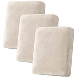 H.VERSAILTEX 3 Piece Sofa Cushion Covers Bundle Armless Futon Cover, Ivory