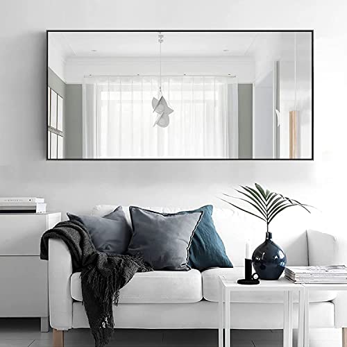 MIRUO 51" x 16" Door Mirror - Wall Hanging Full Length White Mirror for Bathroom