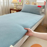 Bluea,90x200cm, 100% Cotton Futon Floor Mattress Cover with Zipper Traditional Japanese Floor Mattress Futon Cover Dustproof Mattress Protector Futon Slipcover for Bedroom Dormitory