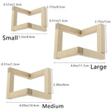 3PCS Moon Lamp Wooden Stand Suitable for Jewellery/Craft Display Rack and Processing Bracket