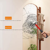 Floor-Standing Solid Wood Rotating Coat Rack，Stylish 360° Rotating Full Length Mirror with Coat Rack - 2 in 1 Solid Wood Floor Mirror for Bedroom & Living Room, Space-Saving, Functional & El