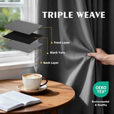 2-Panel-Curtain Room Darkening, 84 Inch Length for Bedroom Living Room, Insulated Thermal Grommet Curtain Drapes, Blackout(60-90%,Not 100%) Window Treatment Decor, Pack of 2, 52x84, CharcoalGrey