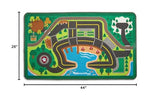 Melissa & Doug PAW Patrol Activity Rug - Adventure Bay (22 Pieces) PAW Patrol Town Mat with Wooden Toys for Ages 3+